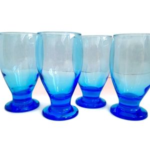 4 Cristar AQUA Turquoise Sky Blue Lexington 5 1/4